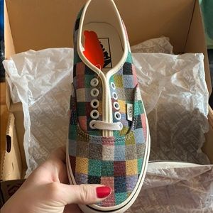 Brand New, Never Been Worn, Patchwork Vans